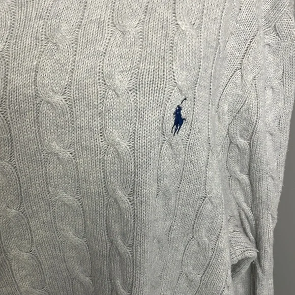 POLO RALPH LAUREN Cotton Cable knit Pullover Crew Neck Men's Sweater size XXL - Picture 2 of 6